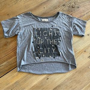 Holster Gray Cropped Top